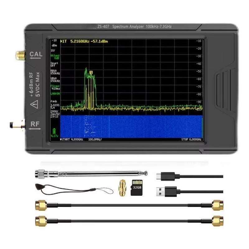 Signal Generator Spectrum Analyzer - Портативный анализатор спектра ZS-406/ZS-407 с 4-дюймовым