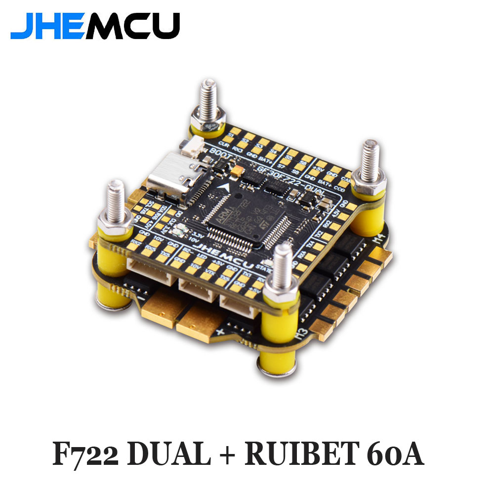 Fpv Flight Controller F7 Stack 60A - Jhemcu F7 Stack F722 двойной контроллер