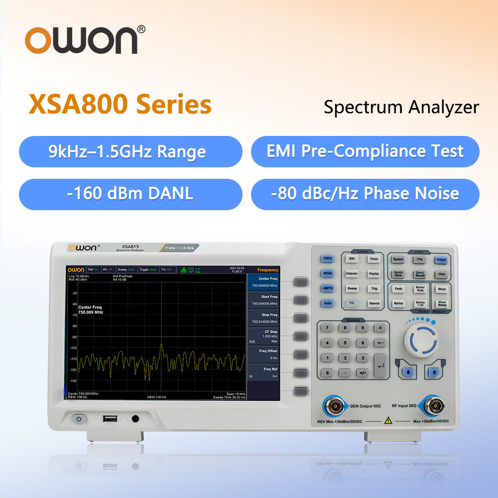 Signal Generator Spectrum Analyzer - Анализатор спектра OWON с генератором трекинг-сигнала