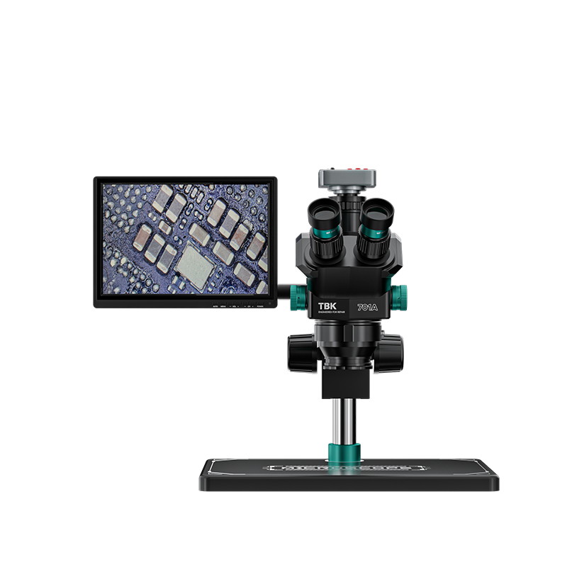 Stereo Trinocular Microscope Pcb - Новый тринокулярный стереомикроскоп TBK 701A с