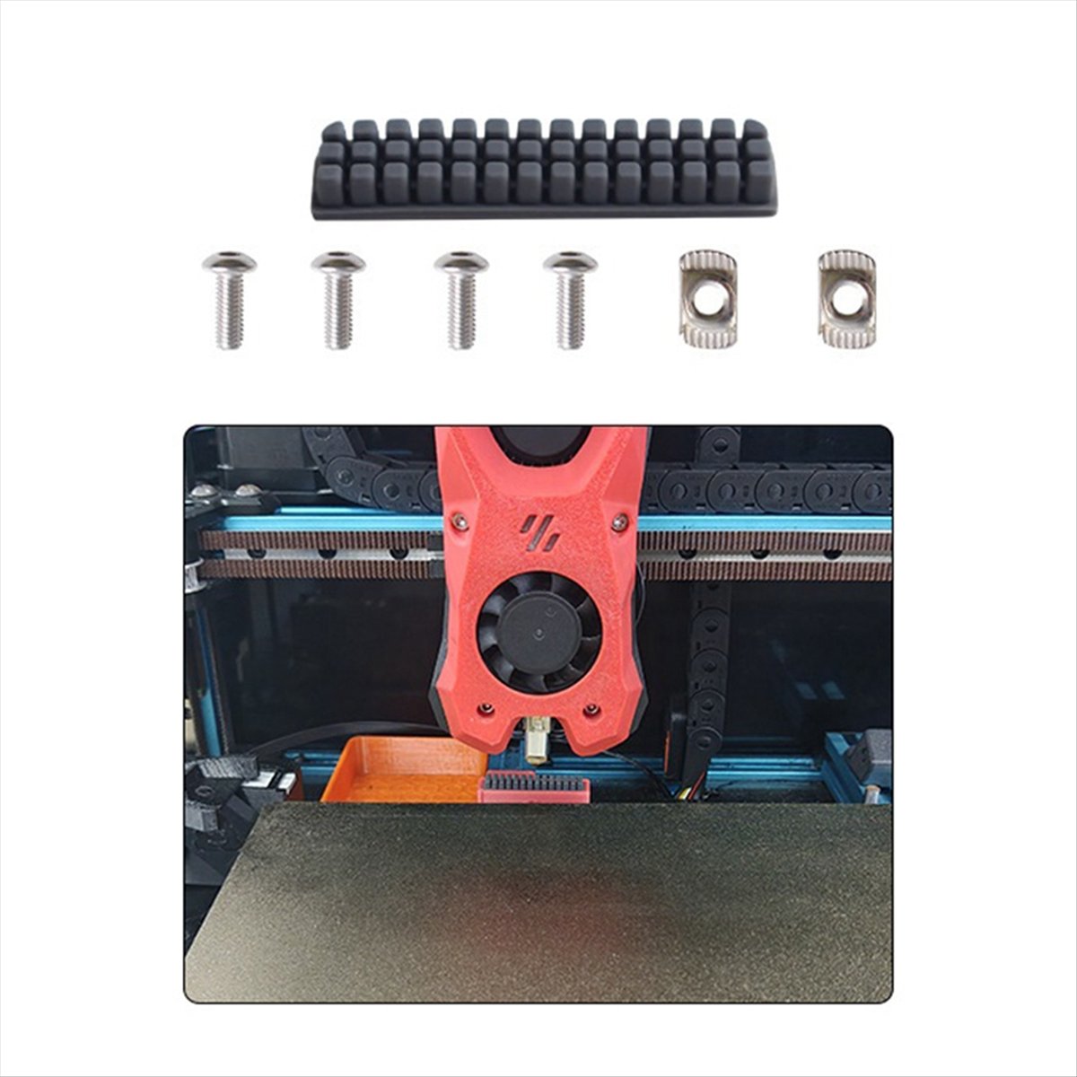 Voron 2.4 R2 Kit - (B63C) Силиконовая щетка для чистки сопла