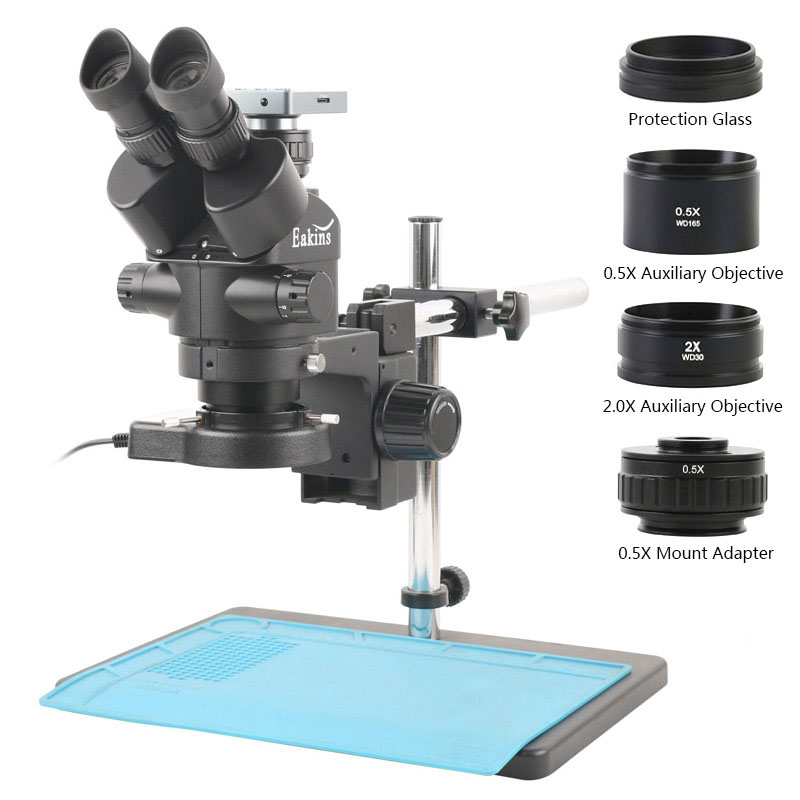 Stereo Trinocular Microscope Pcb - 8,3mp 4k 1080P HDMI USB видеокамера