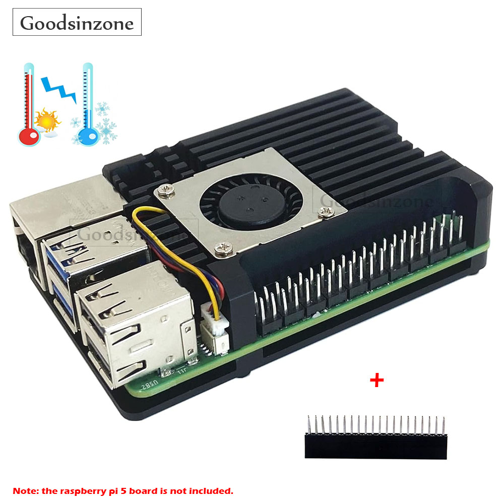 Raspberry Pi 5 8Gb Kit - Бронированный корпус из алюминиевого сплава Raspberry