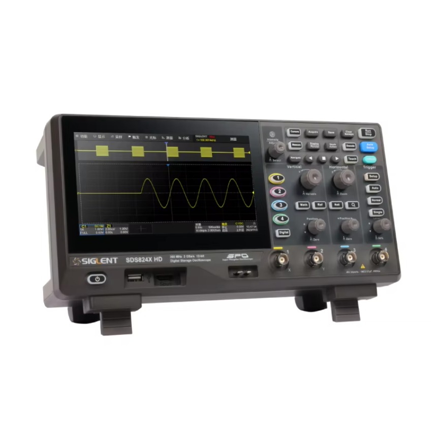 Digital Storage Oscilloscope 100Mhz - Цифровой осциллограф SIGLENT SDS802XHD/SDS812XHD, 12 бит,