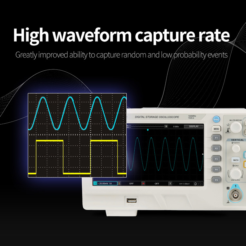 UNI-T UTD2102CEX + цифровой ос – обзор и цена Digital Storage Oscilloscope 100Mhz