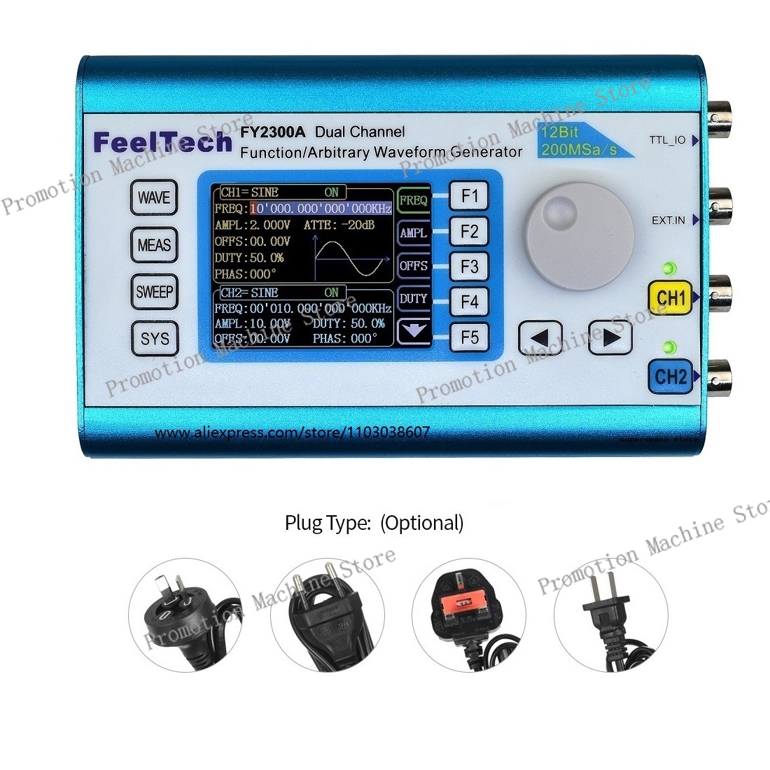 FY2300 12МГц 20МГц DDS-генерат – обзор и цена Function Arbitrary Waveform Generator