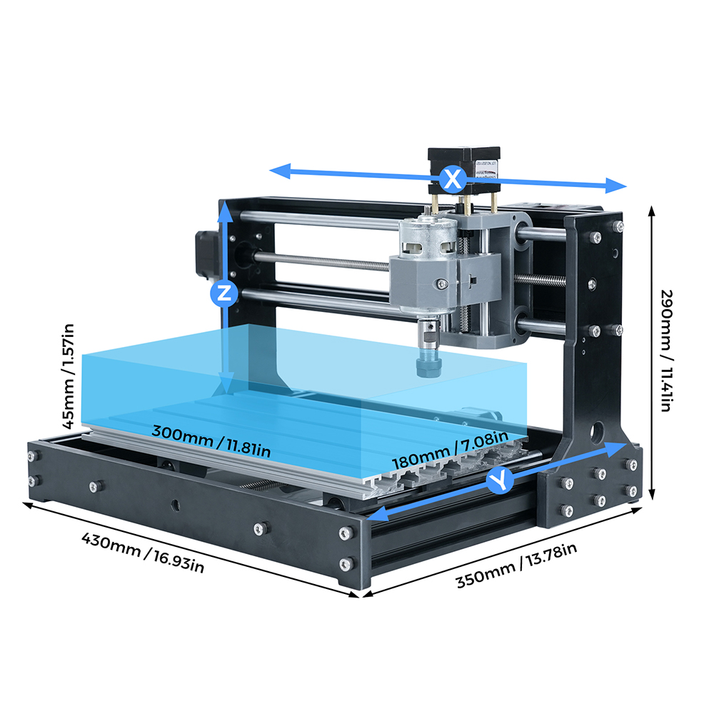 TWOTREES CNC 3018 Мини-маленьк – обзор и цена Mini Laser Engraver Cnc Router