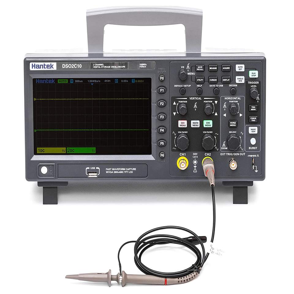 Hantek DSO2C10 2-канальный циф – обзор и цена Digital Storage Oscilloscope 100Mhz