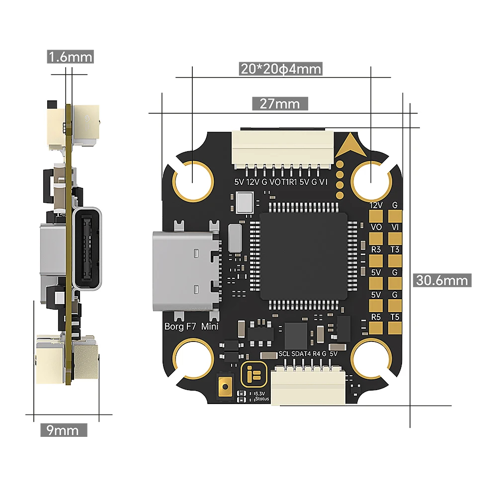 Полетный контроллер iFlight Bo – обзор и цена Fpv Flight Controller F7 Stack 60A