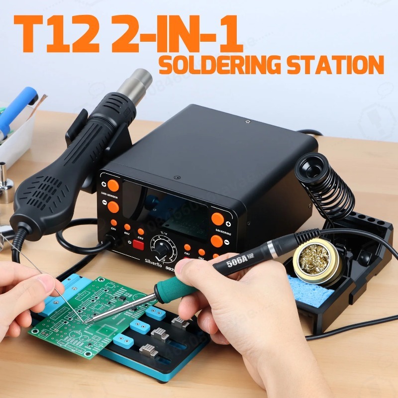 Паяльная станция 902D-IV 775W  – обзор и цена Hot Air Rework Station T12