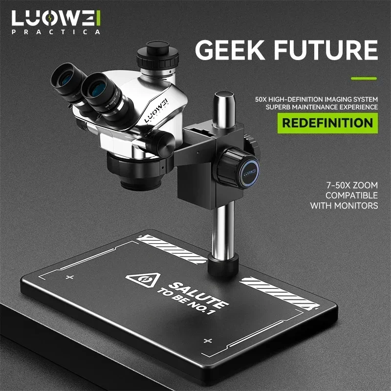 LUOWEI TR02-B3TV тринокулярный – обзор и цена Stereo Trinocular Microscope Pcb