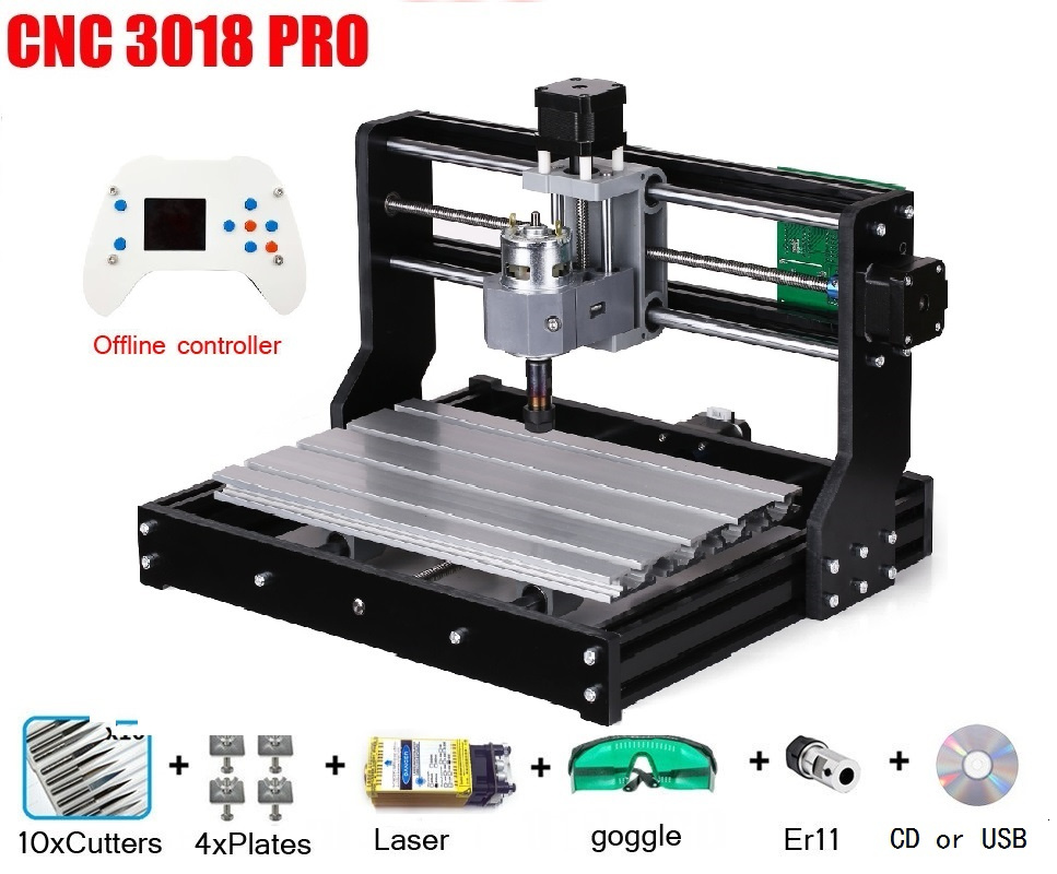 Лазерный гравер CNC 3018 PRO,  – обзор и цена Mini Laser Engraver Cnc Router