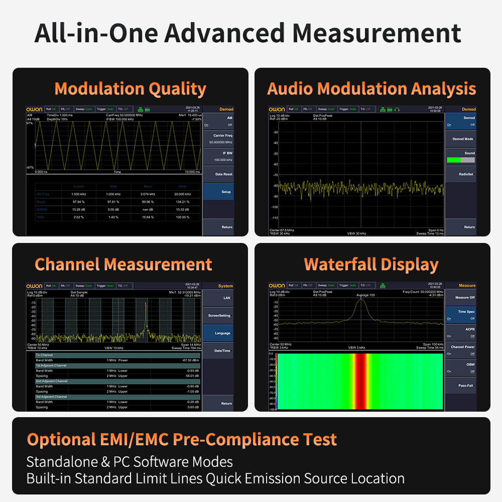 Анализатор спектра OWON с гене – обзор и цена Signal Generator Spectrum Analyzer
