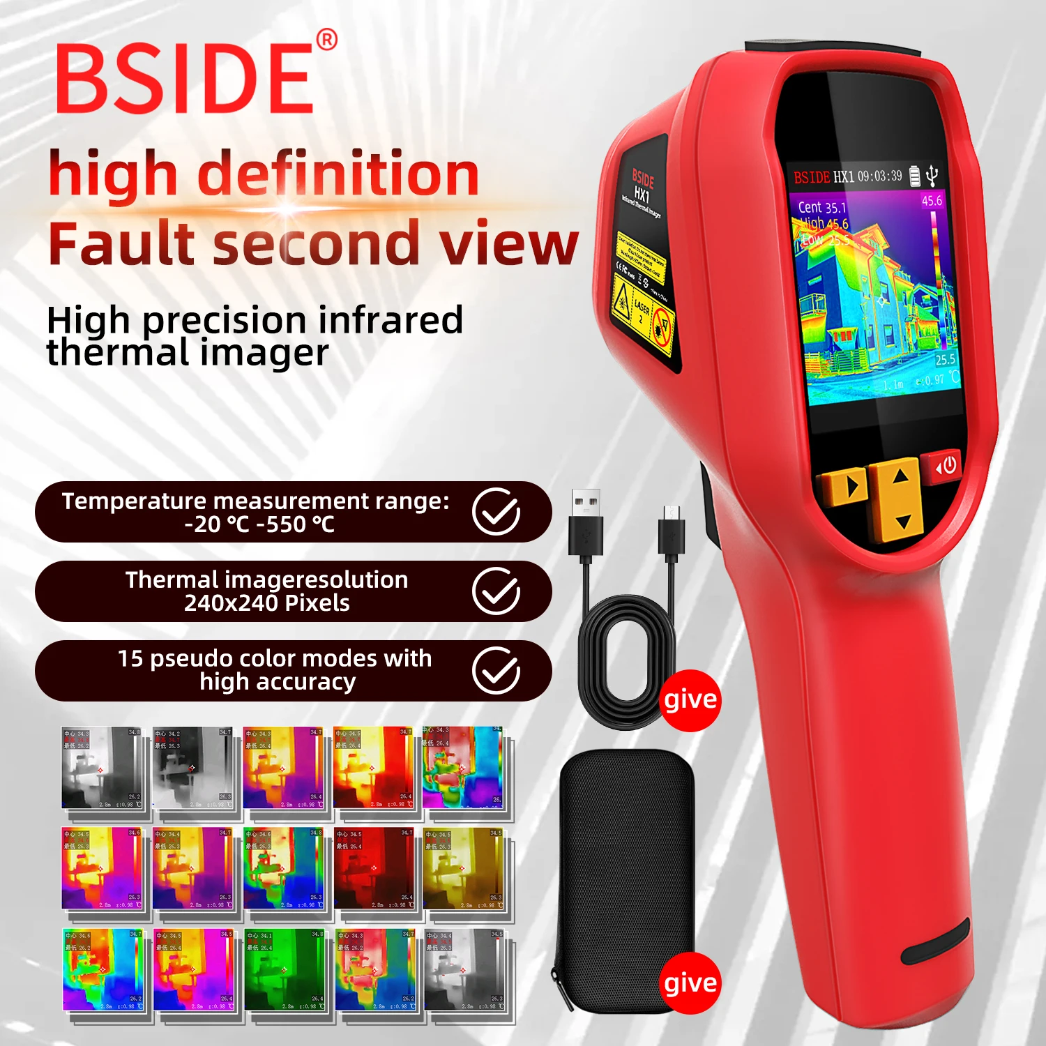 Тепловизор BSIDE HX1 240X240,  – обзор и цена Thermal Imaging Camera Pcb Repair