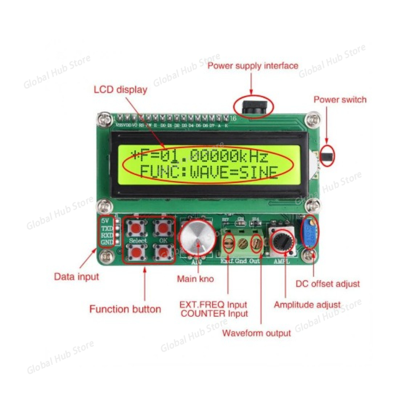FYE050 Тип питания произвольно – обзор и цена Function Arbitrary Waveform Generator