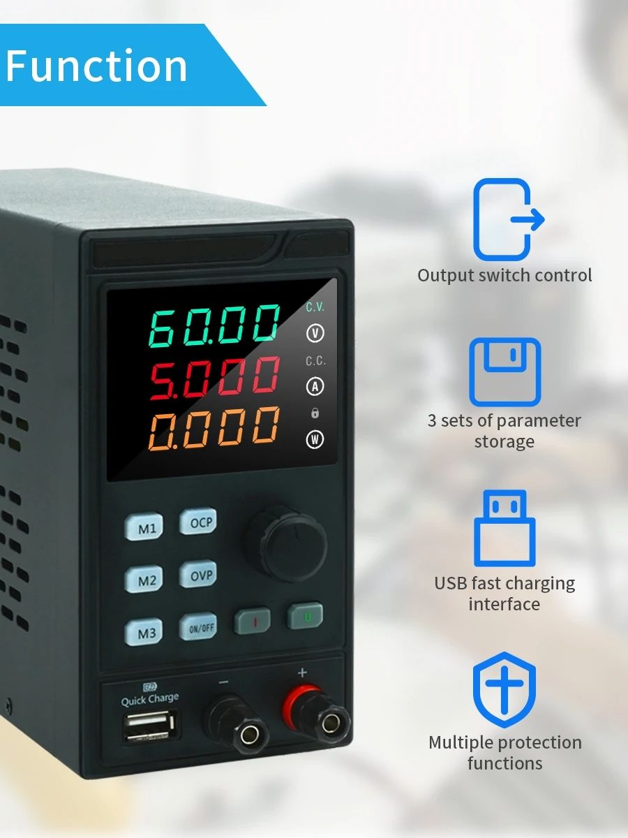 MYAMI 30 в 32 в 10 А с USB/RS4 – обзор и цена Programmable Dc Power Supply 30V 10A