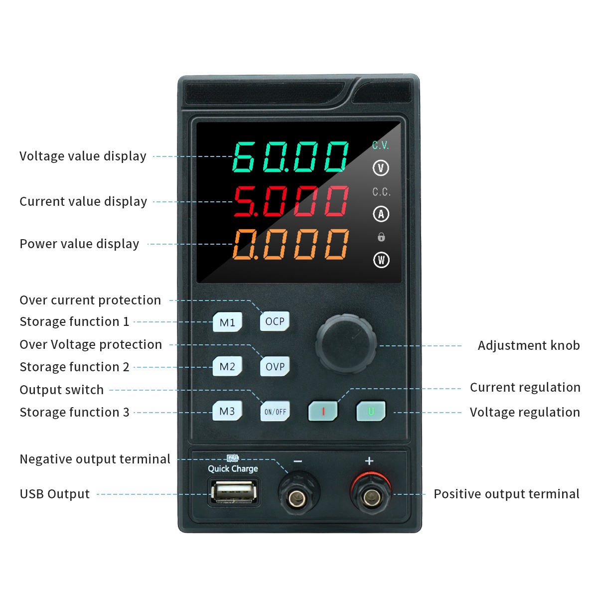MYAMI 30 в 32 в 10 А с USB/RS4 – обзор и цена Programmable Dc Power Supply 30V 10A