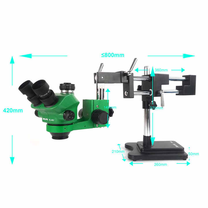 Тринокулярный стереомикроскоп  – обзор и цена Stereo Trinocular Microscope Pcb