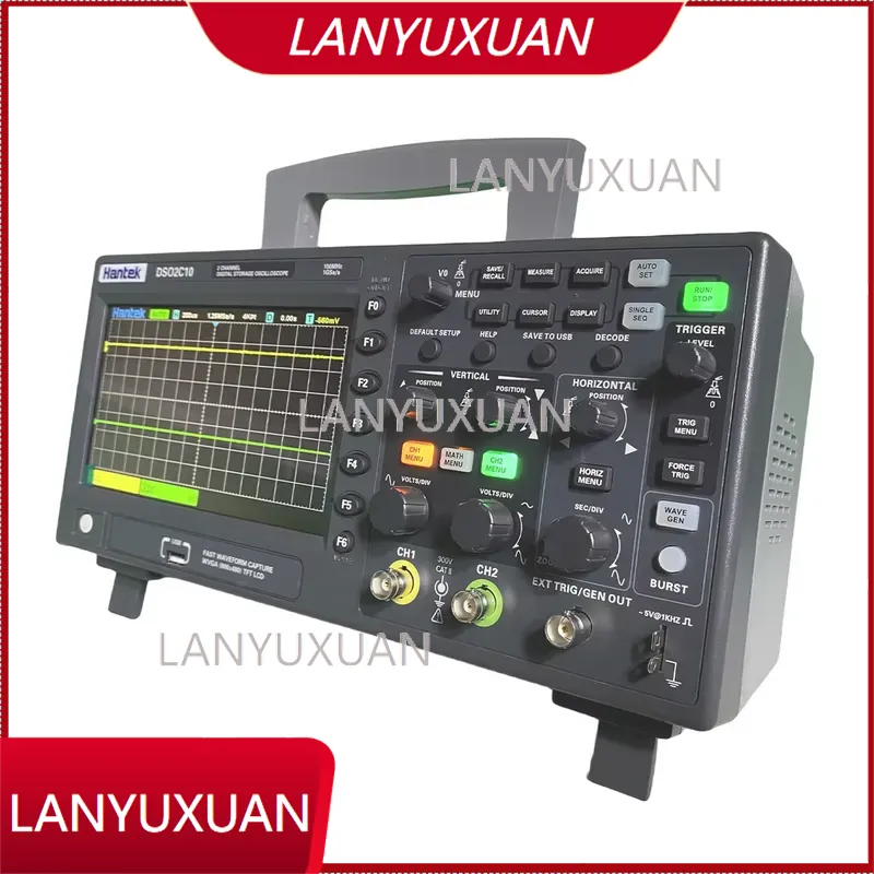 Цифровой осциллограф Hantek DS – обзор и цена Digital Storage Oscilloscope 100Mhz