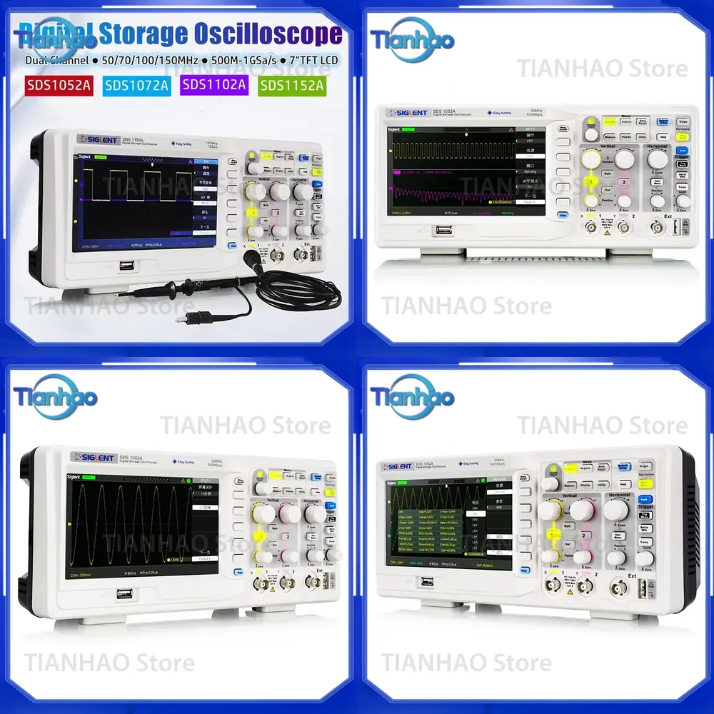 Цифровой осциллограф для SIGLE – обзор и цена Digital Storage Oscilloscope 100Mhz
